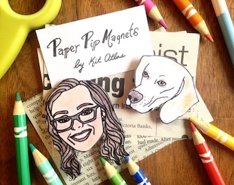 Custom Pet Magnet Set, Custom Dog Lover Gift, Funny Dog Lover Gift, Funny Pet Gift,Dog Lover Birthday Gift,Dog Mom Gift,Dog Mom,Pet Portrait