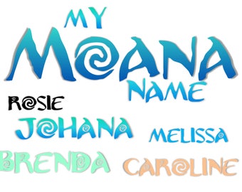 Moana name tags | Etsy