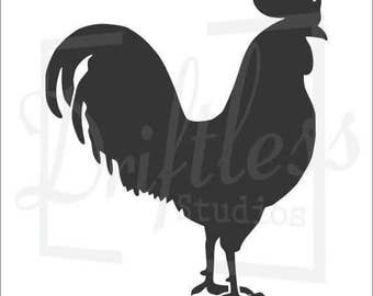 Rooster Stencil 2, Farm Stencil, Chicken Stencil, Animal Stencil, Farmhouse Stencil Multiple Sizes Available