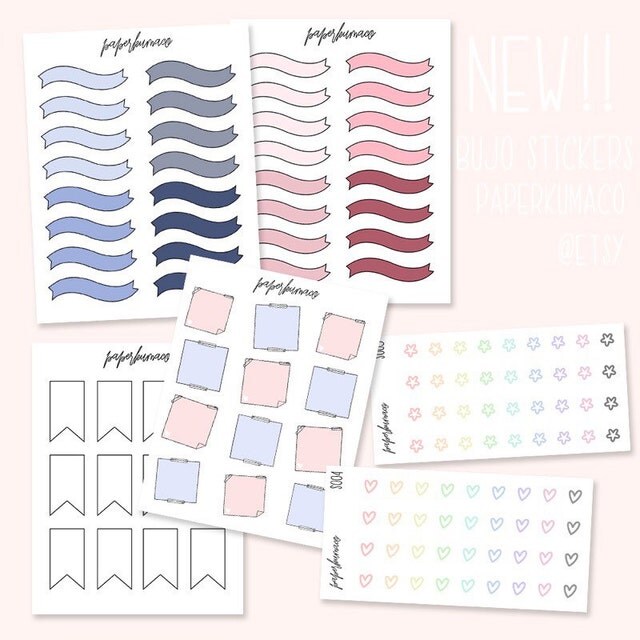 cute stickers for your bullet journals planners by paperkumaco