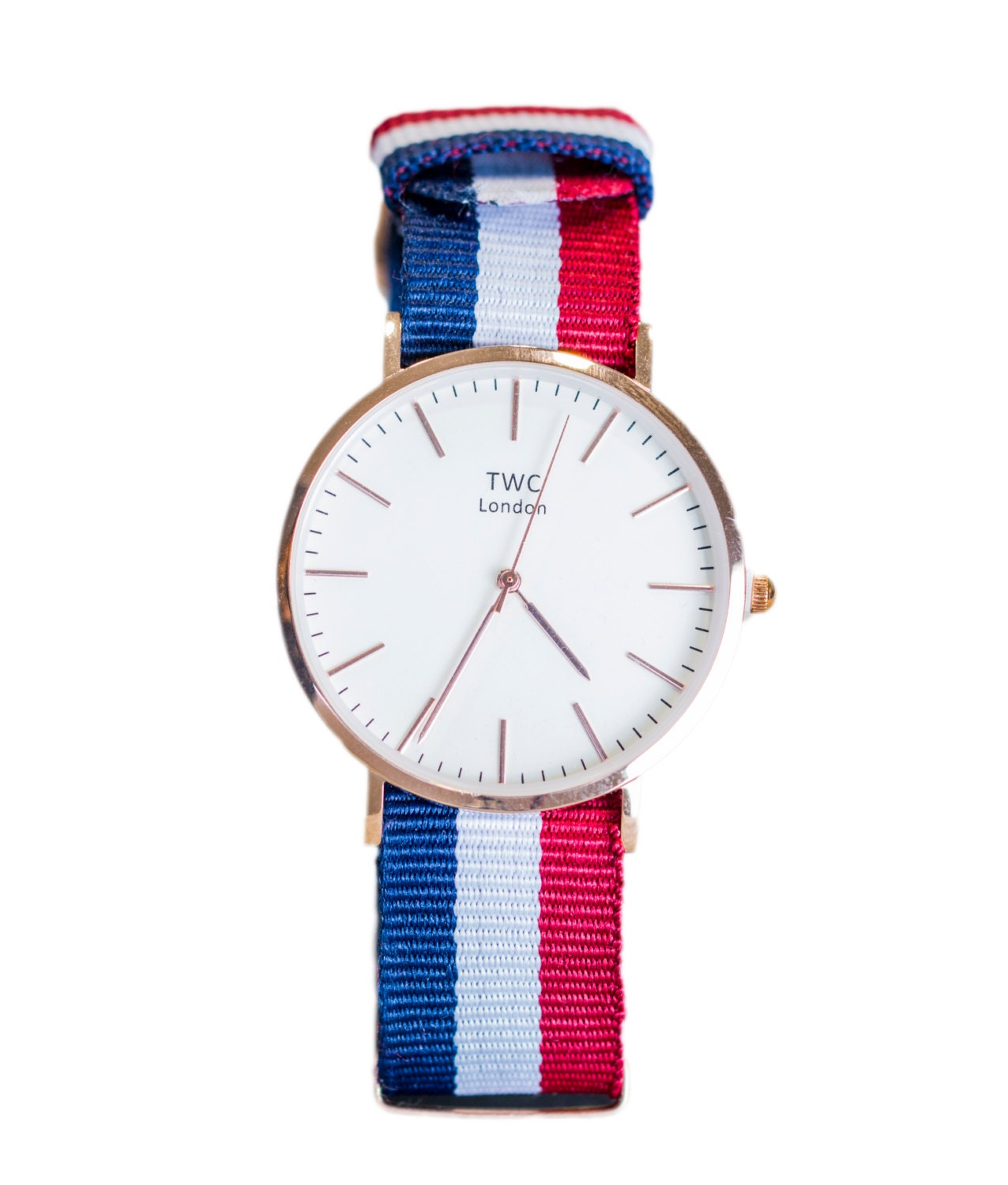 gold watch on nato strap