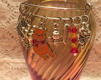 Winnie the Pooh Charm Bangle Bracelet