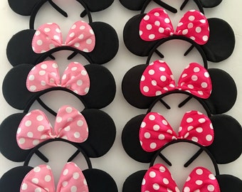 Minnie Mouse Birthday Favors, Minnie Headband, Mickey Mouse Party Favors, Minnie Party Favors, Mickey Party favors