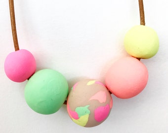 Pastel neon necklace