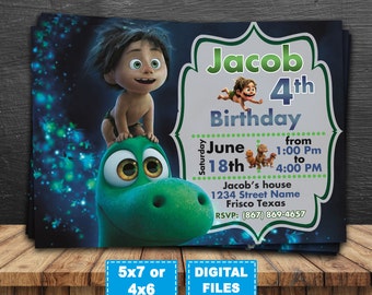 The good dinosaur invitation, good dinosaur birthday invitations, good dinosaur birthday party,good dinosaur printable,good dinosaur digital