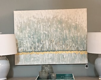 Gold Leaf Textured Painting - FREE SHIPPING!