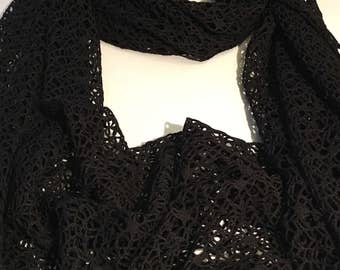 Infinity Scarf, Black Netting