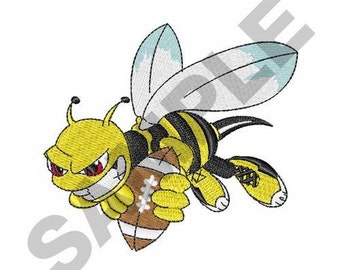 Yellow Jacket Hornet - Machine Embroidery Design