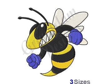 Hornet Mascot - Machine Embroidery Design