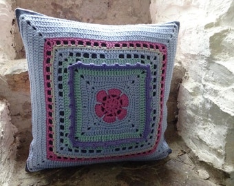 Granny square Cushion cover, 35x35cm