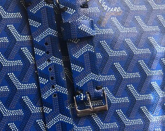 Blue Goyard Apple Watch band