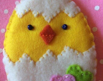 Easter chick just out of the shell