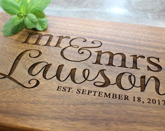 Personalized Cutting Board - Engraved Cutting Board, Custom Cutting Board, Wedding Gift, Housewarming Gift, Anniversary Gift, Engagement #36