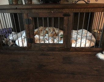 View of Dog crate furniture | Etsy