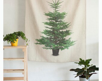 Custom order linen wall tapestry - 57x40in - Tapestry - Boho - Linen Wall hanging - Home decor - Wall decor - studio decor