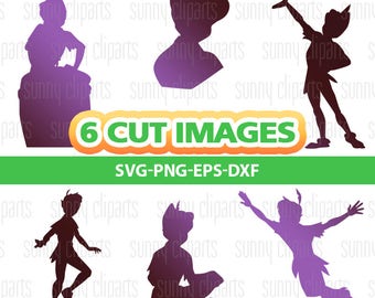 Peter Pan Svg, Peter Pan Clipart, Peter Pan Decal, Monogram Decal Svg, Svg Files For Cricut Monogram, Cuttable Files, Silhouette Cameo, Eps