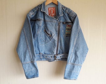Jean jacket patch | Etsy