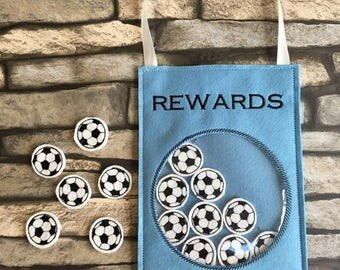 Football reward holder, machine embroidery design, Rewards jar, ITH, in the hoop, 4x4, 5x7, Football, Rewards,