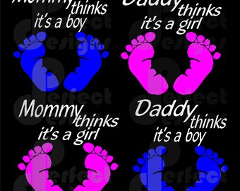 Gender reveal svg | Etsy