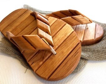Exclusive Wooden Slippers (Sandals) Handmaded 100% Alder Massage Effect