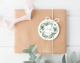 Custom Thank You Stickers | Floral Personalised Stickers | Monogram Stickers |Wedding Stickers | Wedding Labels | Baby Shower Stickers |