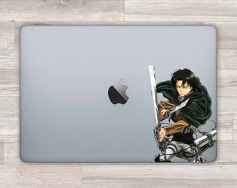 Levi MacBook Decal MacBook Sticker Anime MacBook Air MacBook Pro Retina 2016 Laptop Decal Laptop Sticker Anime Sticker Eren Mikasa bn256b