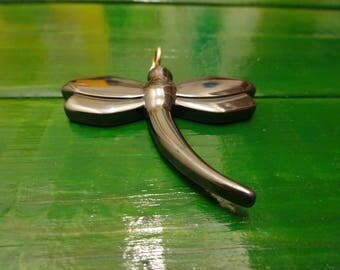 Pendant silver and hematite