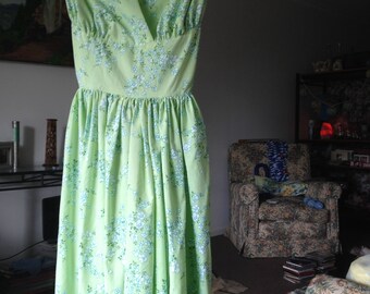 Vintage bed sheet dress