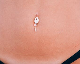 Under The Sea Belly Button Piercing, Body Jewellery, seashell Belly Rings, navel piercing, belly button ring