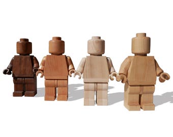 Lego Art Man - Large wood sculpture