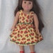 Strawberry Sun Dress w/Red Sandals for the American Girl Doll