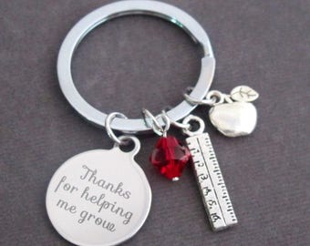 Personalized Teacher Quote Keychain,Teacher Appreciation Gift,End of Year Teacher Gift Ideas,Thank you Teacher gift,Free Shipping In USA