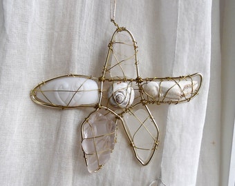 Sunbleached Beachcombed Sea Star Suncatcher