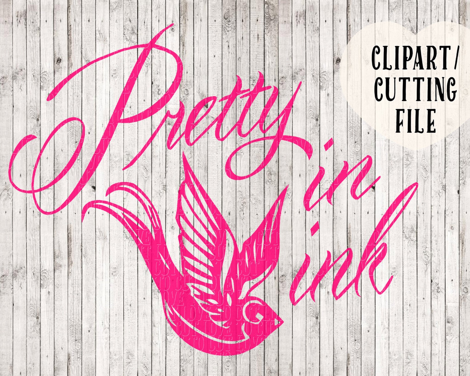 pretty in ink svg tattoo svg file swallow svg svg files for