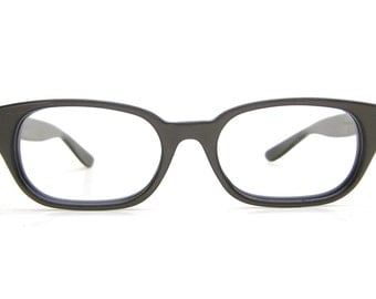 Vintage Mens Gray Horn Rimmed Bausch & Lomb Eyeglasses or Sunglasses Frame NOS