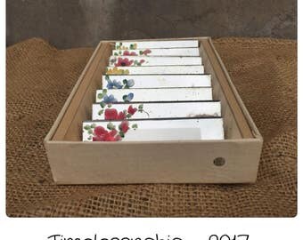 Vintage Place Cards - Place Cards - Wedding Place Cards - Mirror Place Cards - Floral Place Cards - Bridge Place Cards - Shabby Place Cards