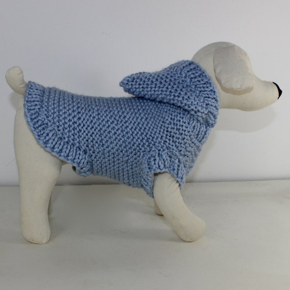 SALE madmonkeyknits - Dog Chunky Hoodie Coat knitting ...