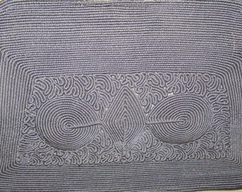 Borsa nera di Corde genuino borsa Goth nero bella cavo antico Design con specchio originale Bonus & portamonete