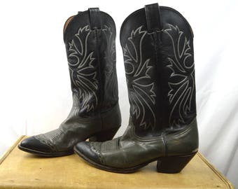 Vintage Western Nocana Cowboy Boots - Size 9 D