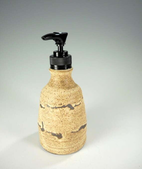 Ceramic soap dispenser pottery lotion pump stoneware soap