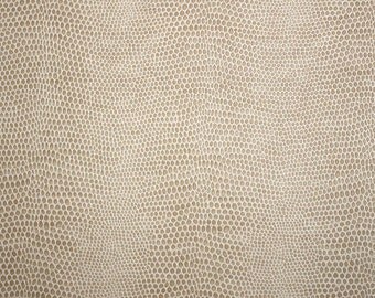 GNBU013 Vanilla Neutral Tan Snakeskin Vinyl Upholstery