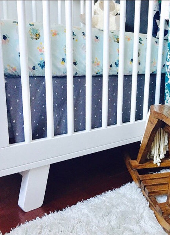BOHO Crib Sheet Fitted Crib Sheet / Floral Nursery by Babiease