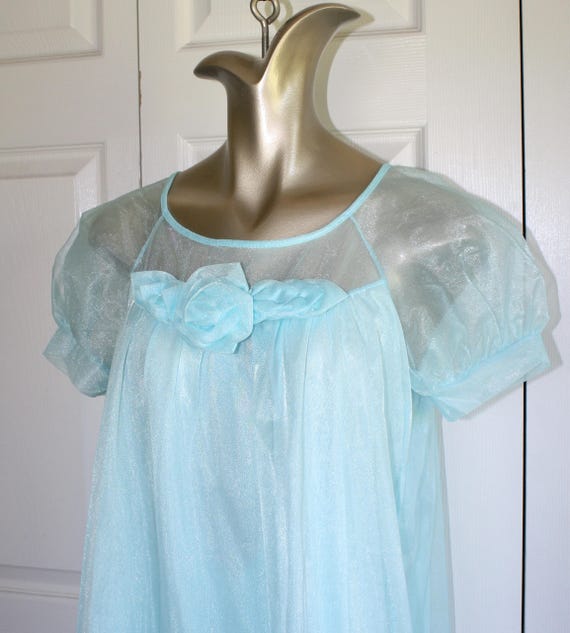 layered chiffon nightgown