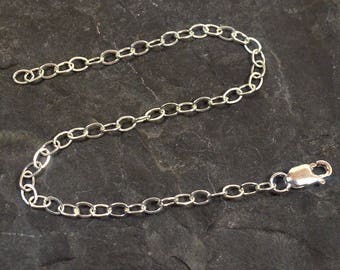 Medium Weight Sterling Silver Necklace Extenders - Choose Your Length