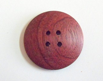 Handmade Buttons Round Natural Wood Buttons 1 Inch Purple Heart Buttons Round Buttons Sewing Buttons Knitting Buttons Craft Supply Gift Idea