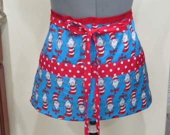 Teacher Crafter Vendor Utility Apron- Cat in the Hat