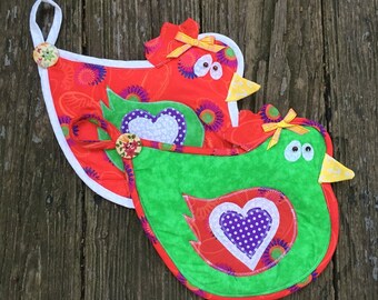 chicken, hen, rooster, bird, hot pad, pot holder, kitchen, baking, cooking