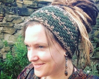 Crochet Dreadband, Headband, Dread Wrap, Ear Warmer