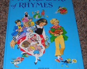 My Treasury of Rhymes - Illustrated by Rene Cloke - 1984 - Printed n Hungary