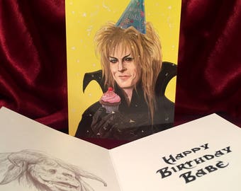 Jareth LABYRINTH Birthday Card!